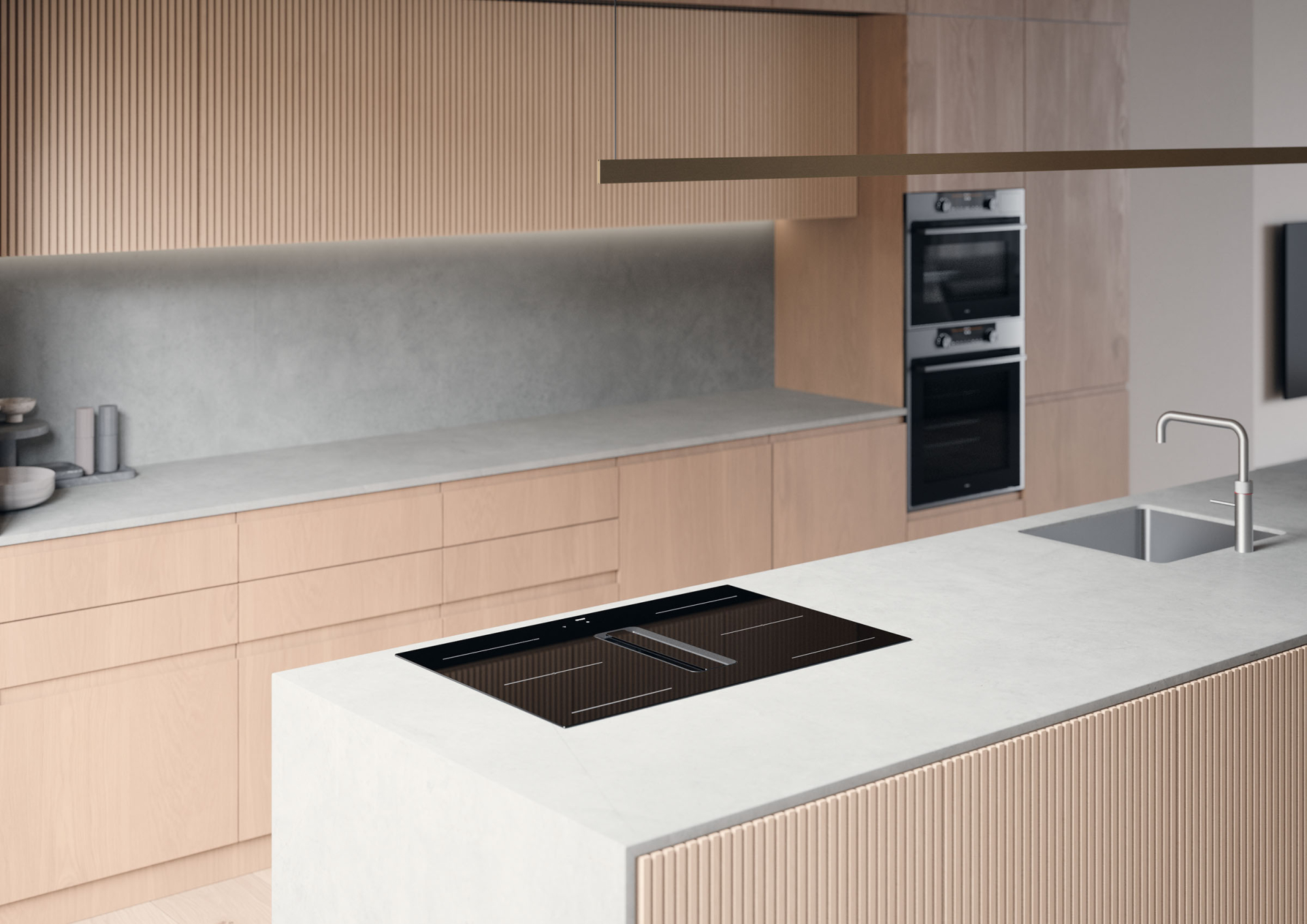 ATAG table de cuisson avec hotte integrée - 80cm - HIDD08471EX