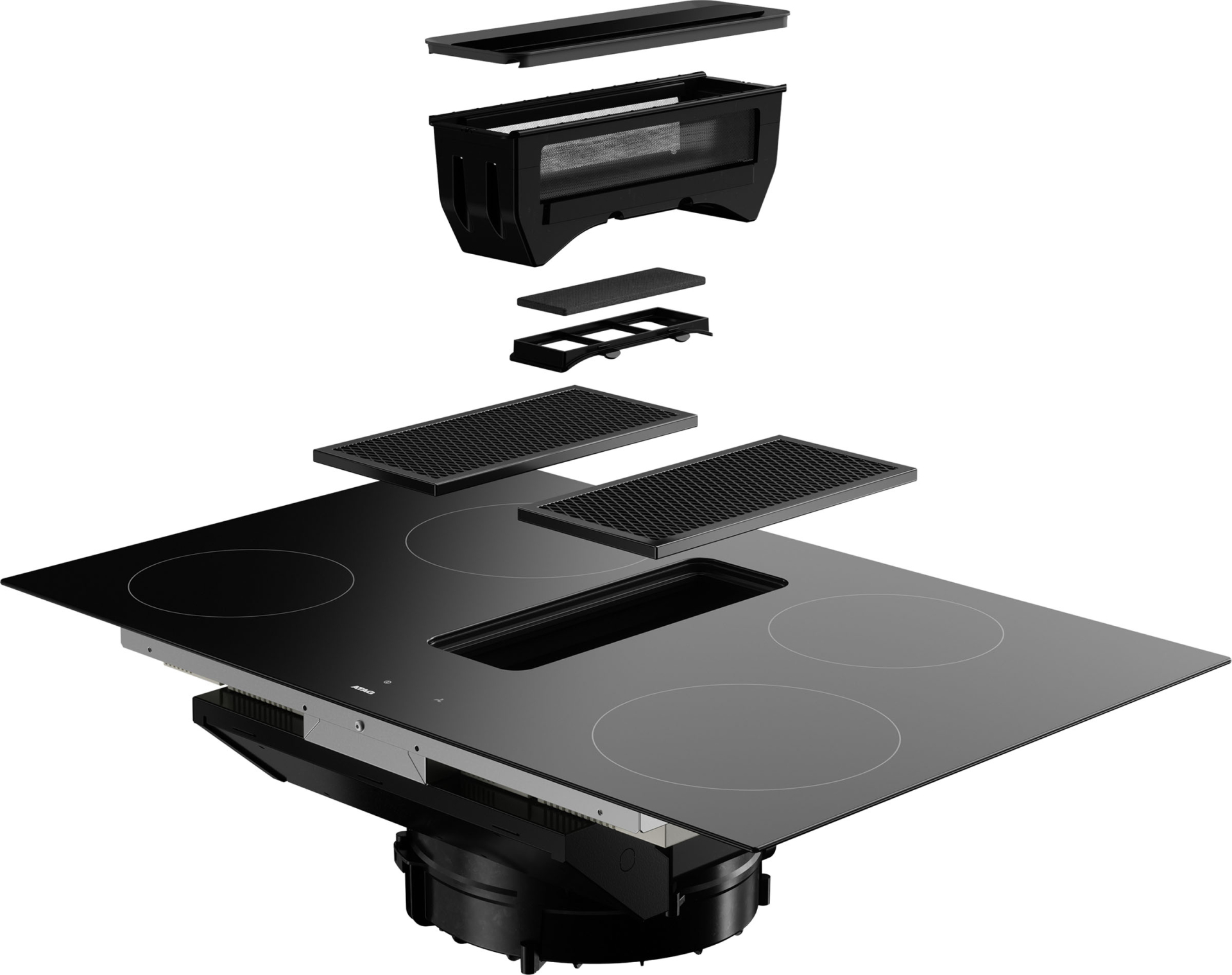 ATAG table de cuisson avec hotte integrée - 80cm - HIDD08471EX