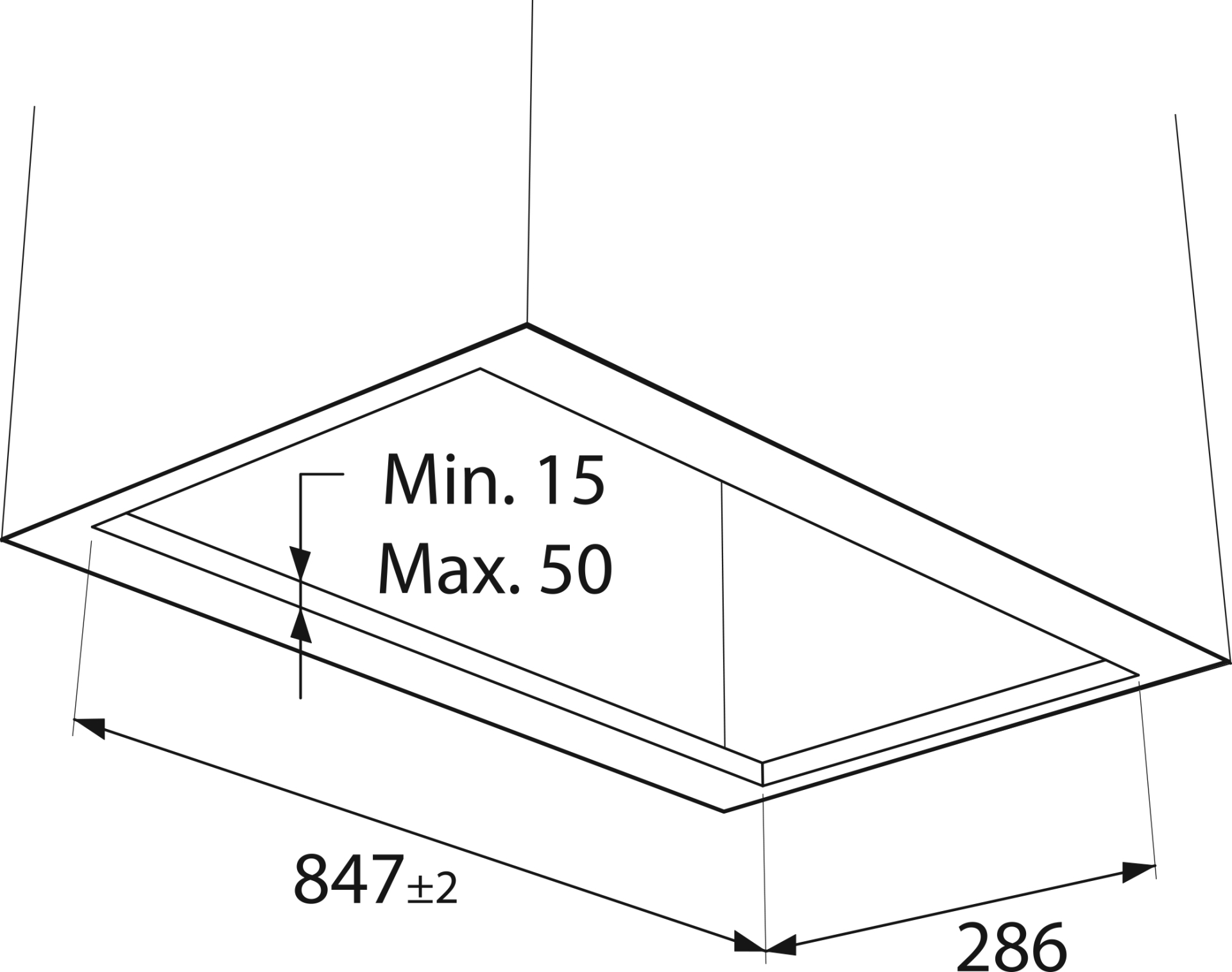 ATAG groupe d'extraction - 90cm - WU9095MX