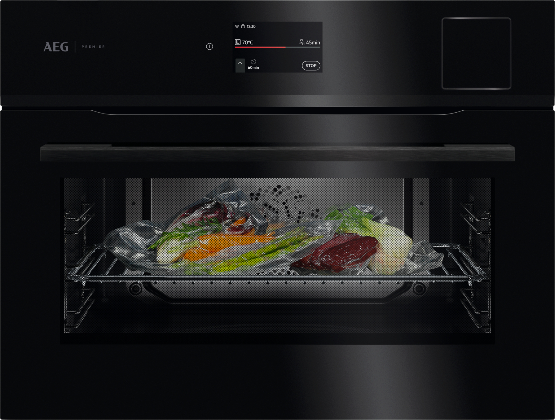 AEG 8000 four multifonction avec vapeur - 45cm - CS7900B