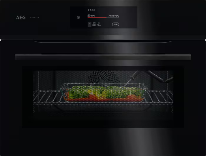 AEG 8000 four multifonction avec micro-ondes - 45cm - CM7600B