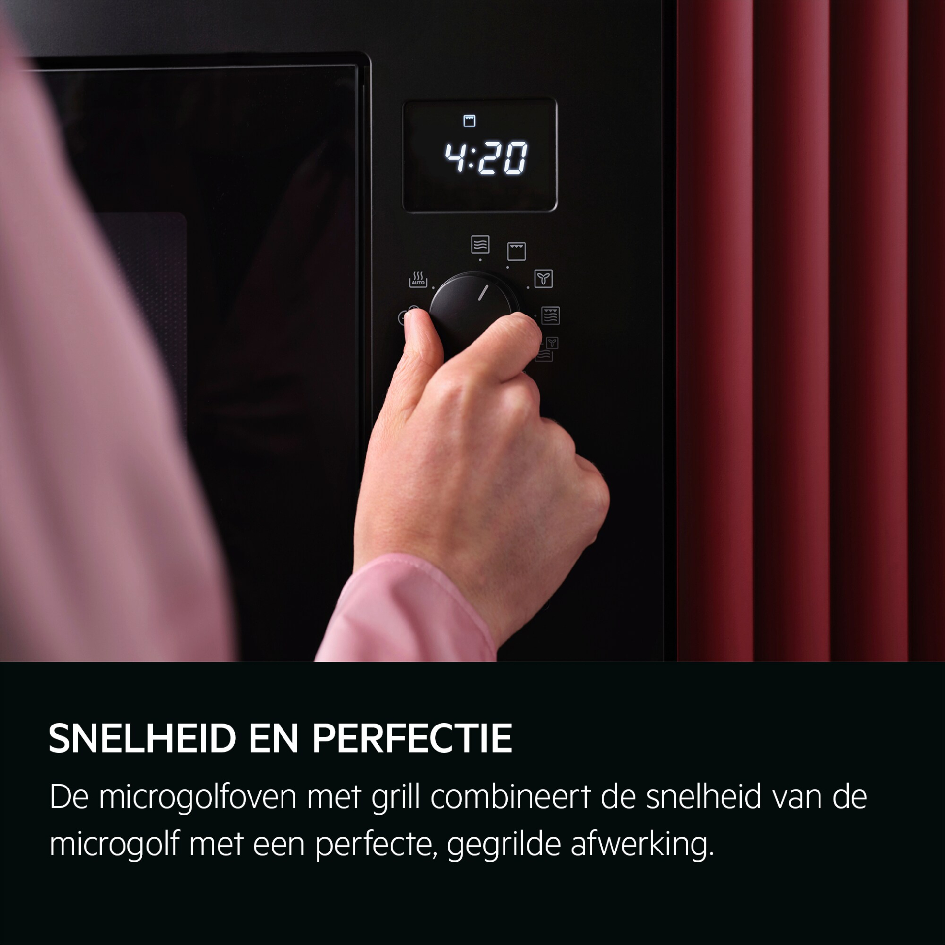 AEG 5000 four à micro-ondes - combi - 45cm - OS5CM34MB