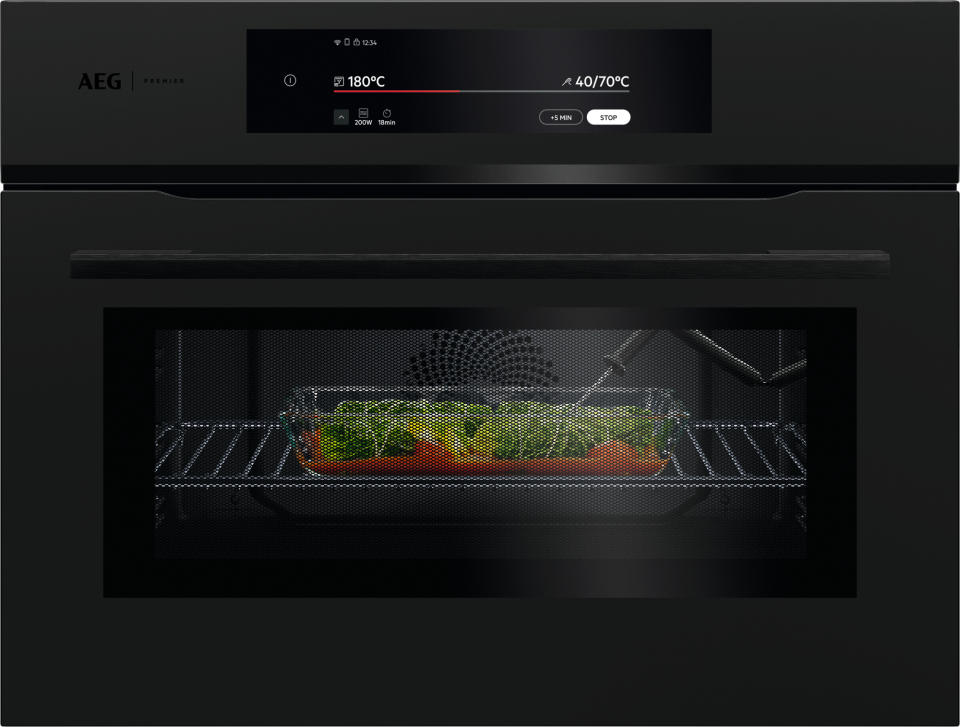 AEG 9000 four multifonction avec micro-ondes - 45cm - CM9600T