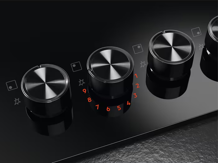 AEG 8000 table de cuisson au gaz - 75cm - HKB75453NB