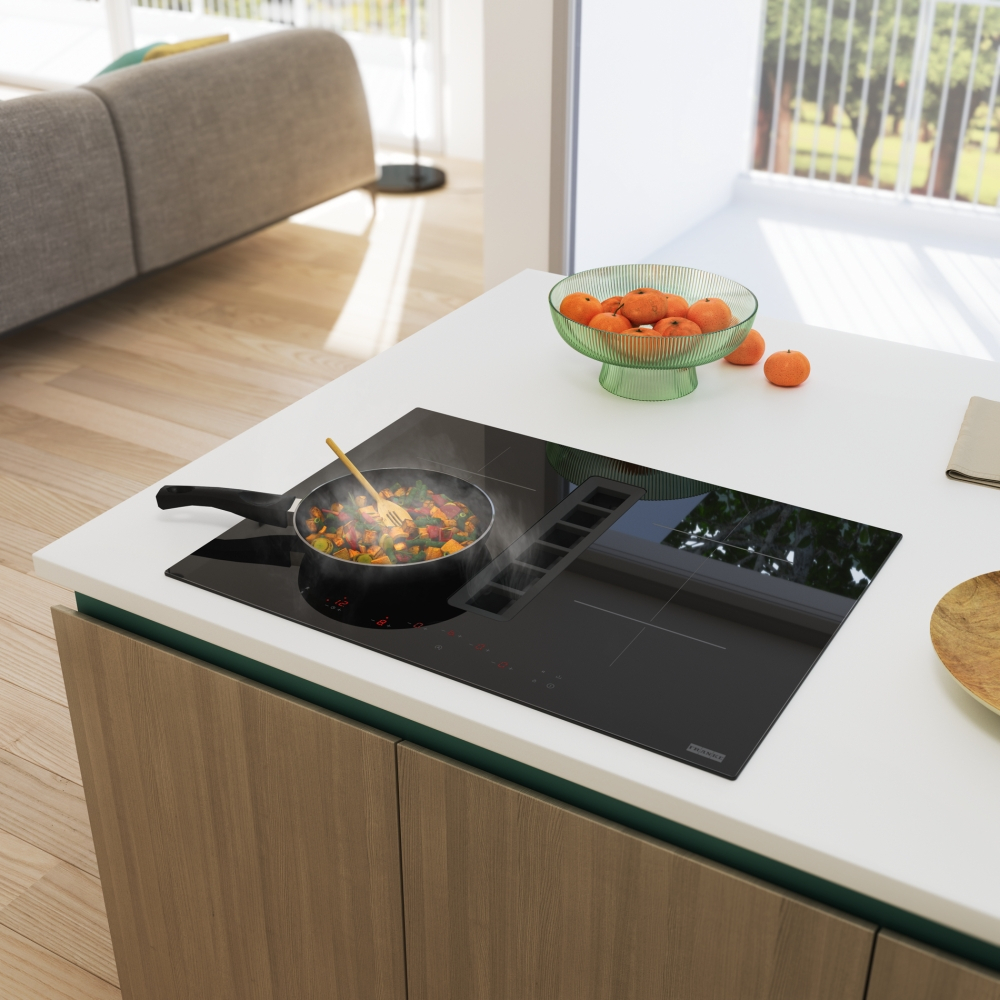FRANKE table de cuisson avec hotte integrée - 70cm - FSM70724RCHI