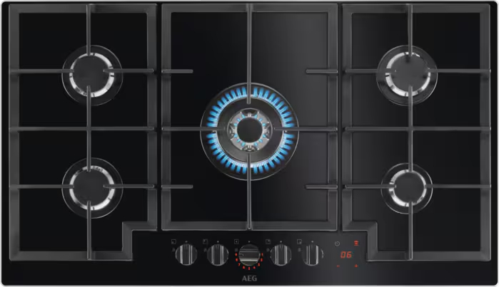 AEG 7000 table de cuisson au gaz - 90cm - HKB95450NB