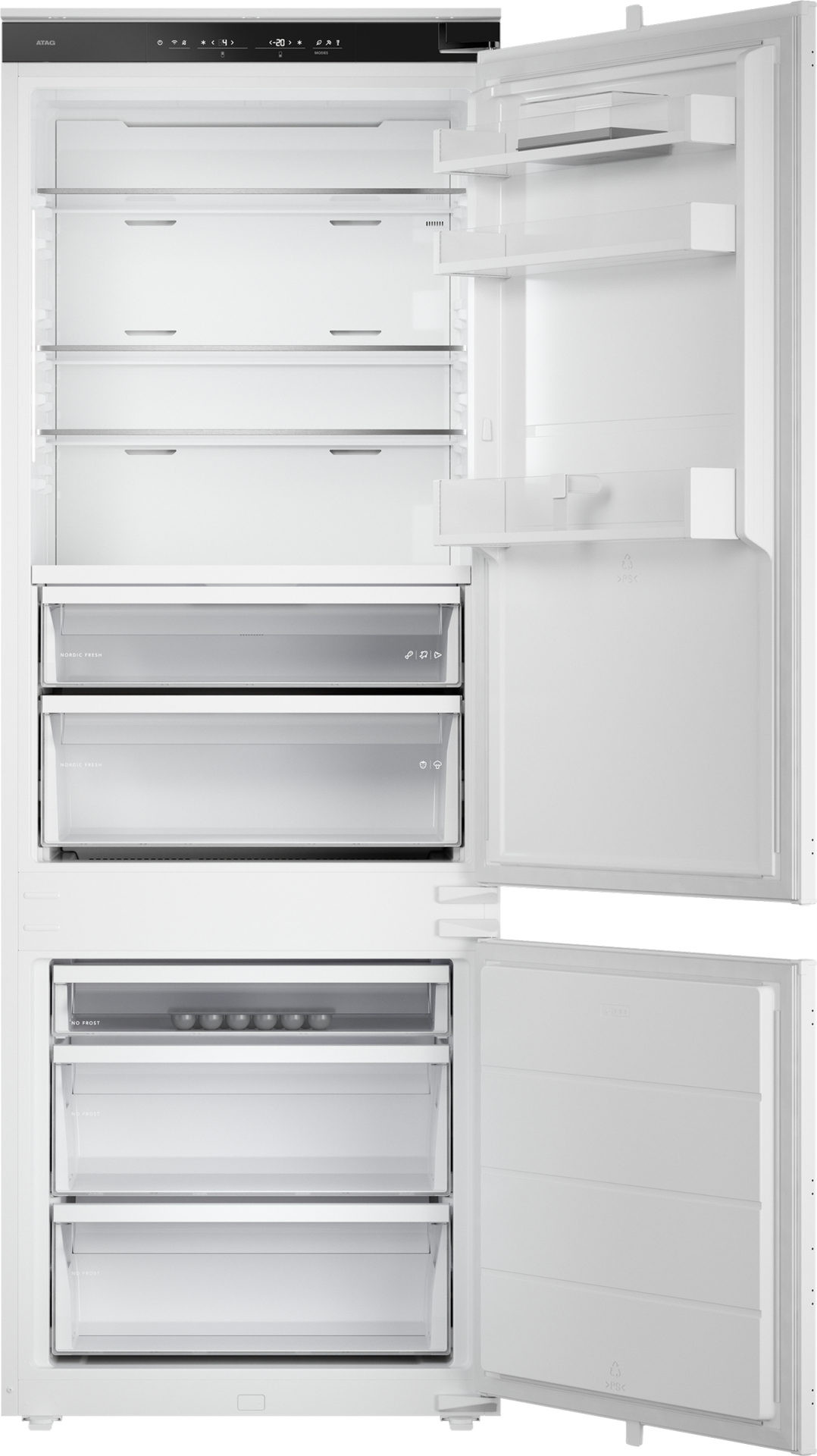 ATAG Inbouw koel-vriescombinatie - KSC8194NDXL