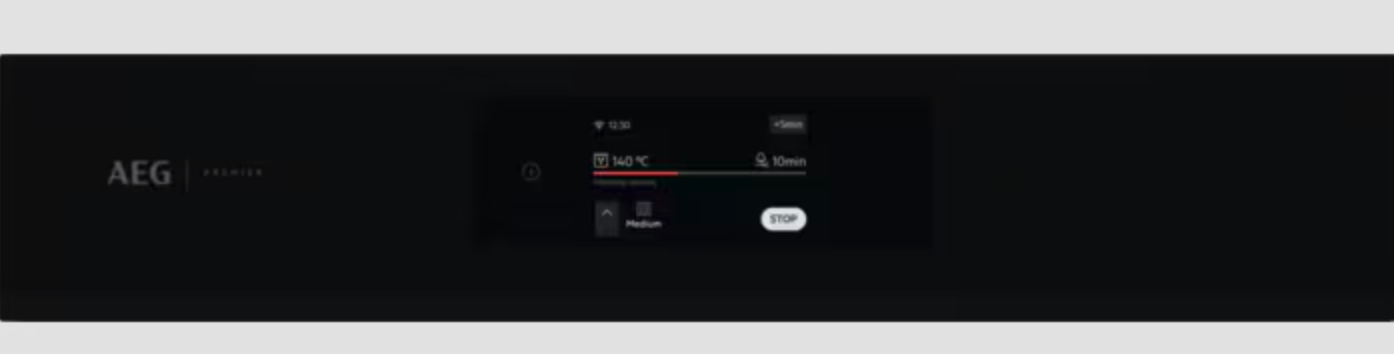 AEG 8000 four multifonction avec micro-ondes - 45cm - CM7600B