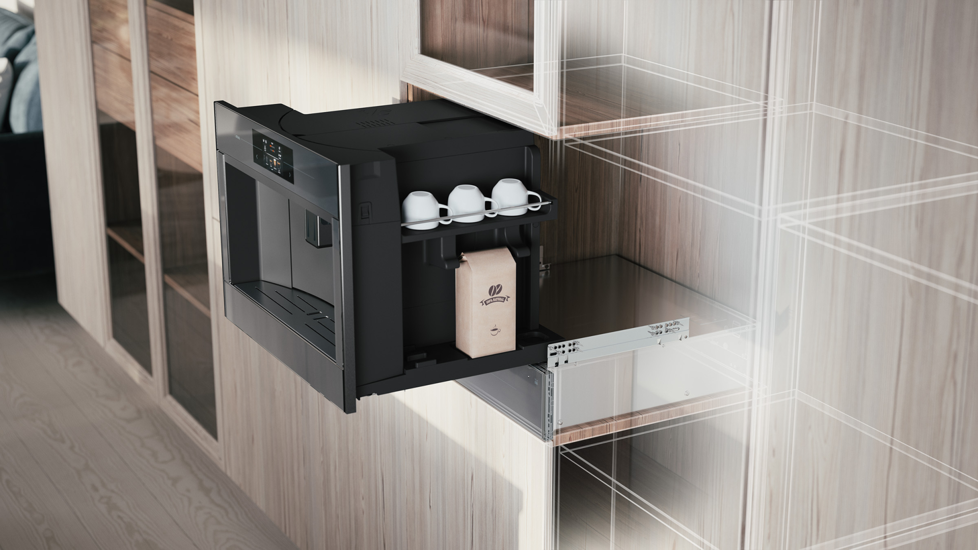 ATAG machine à café encastrable - 45cm - CM4585M
