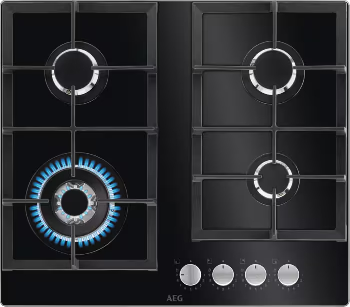 AEG 6000 table de cuisson au gaz - 60cm - HKB64420NB