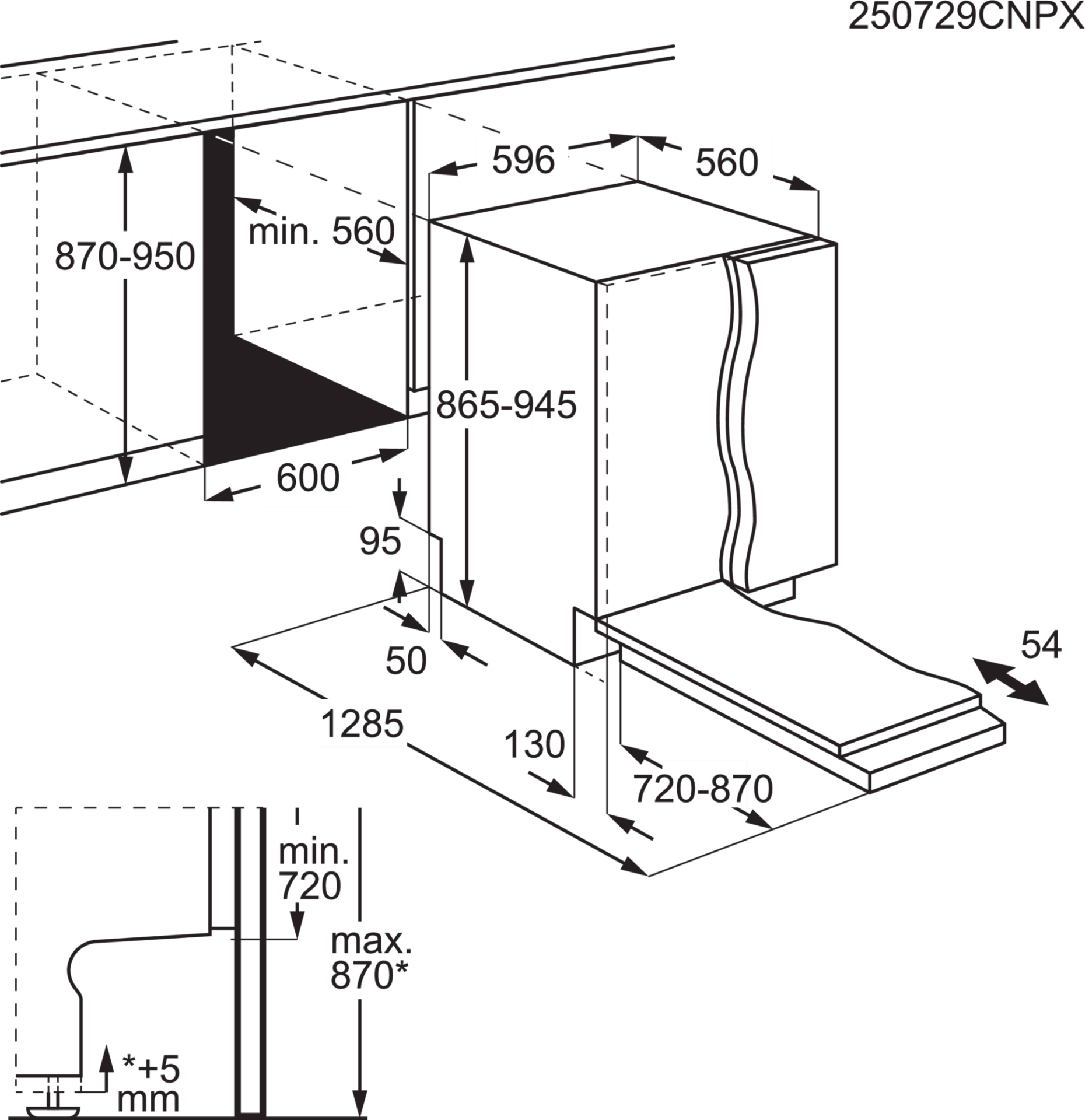 AEG 9000 lave-vaisselle entièrement intégrable - GX970XT
