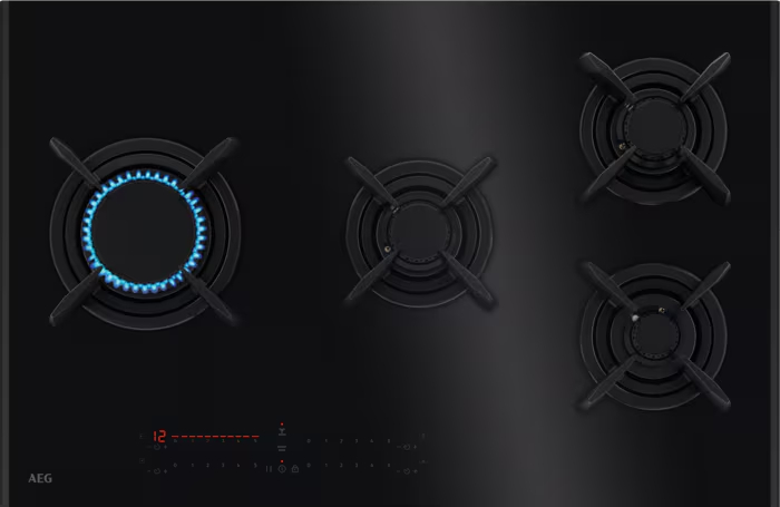 AEG 9000 table de cuisson au gaz - 80cm - HVB8453IB