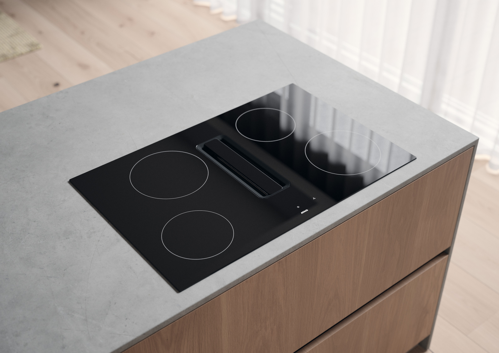 ATAG table de cuisson avec hotte integrée - 80cm - HIDD08471EX