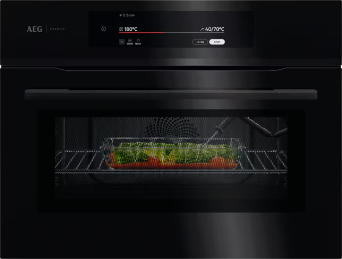 AEG 9000 four multifonction avec micro-ondes - 45cm - CM9600B