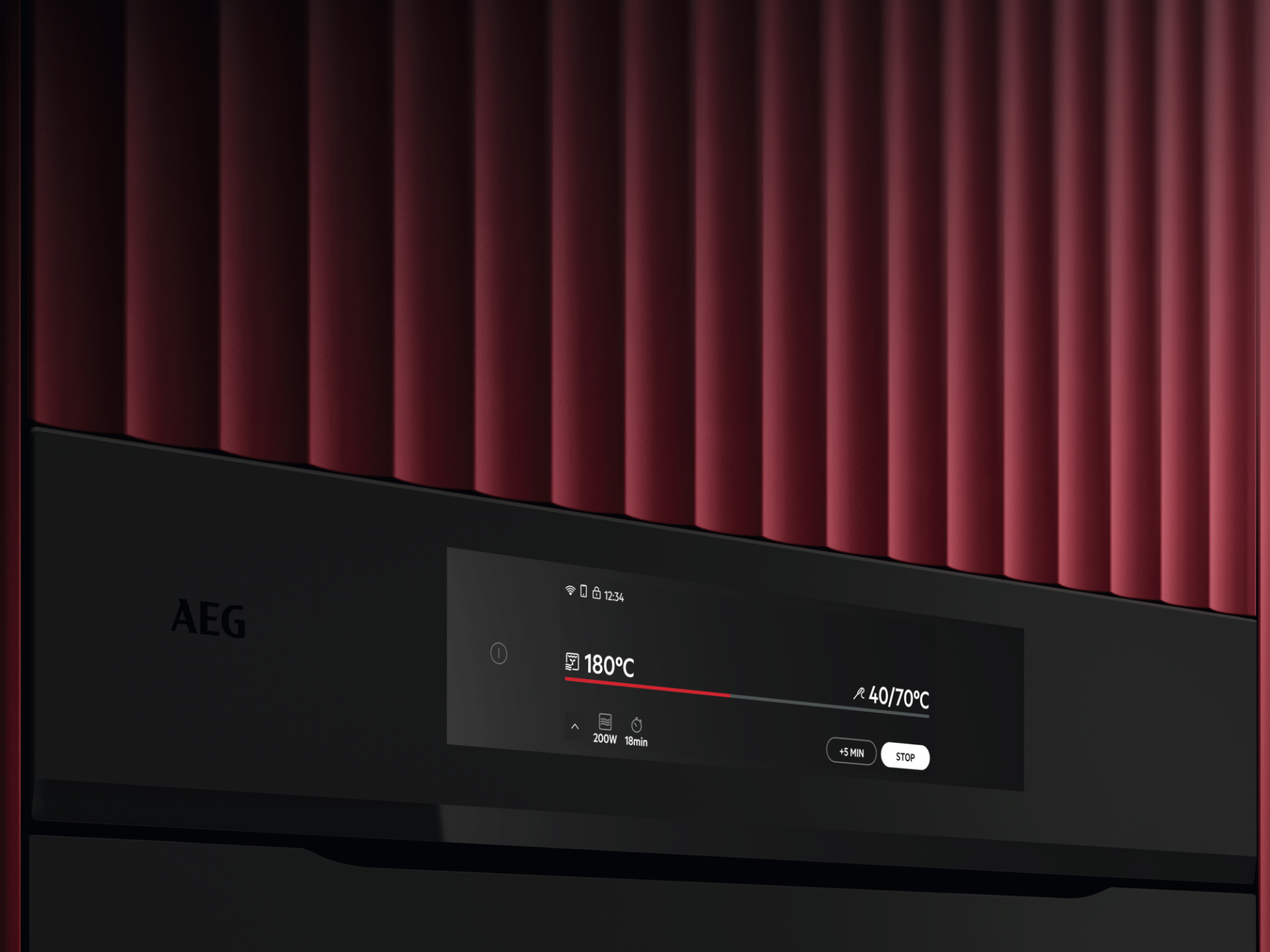 AEG 9000 four multifonction avec micro-ondes - 45cm - CM9600T