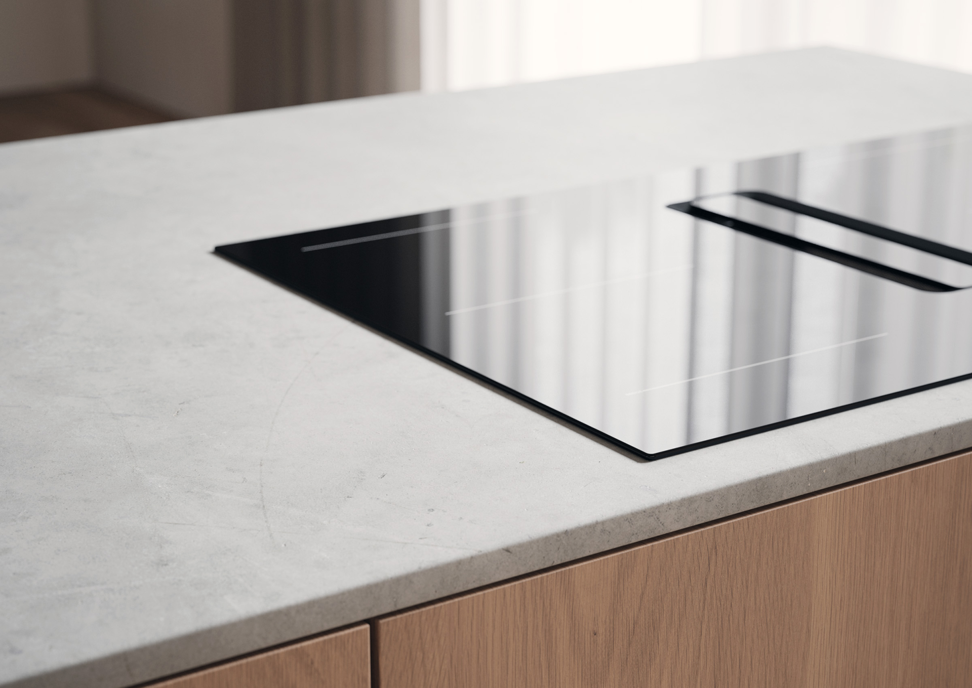 ATAG table de cuisson avec hotte integrée - 80cm - HIDD08471EX