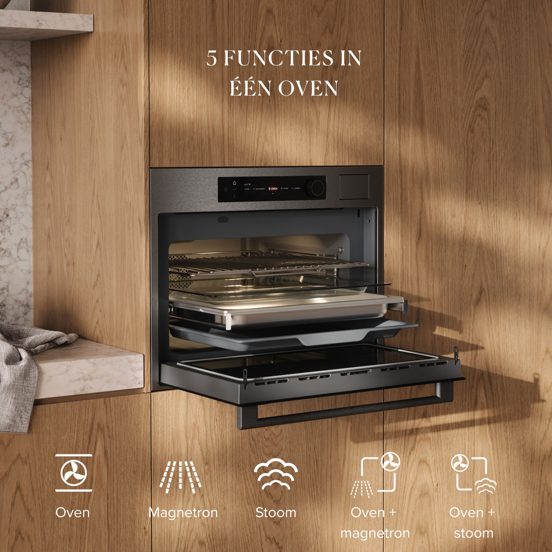 ATAG four multifonction - combi - 45cm - CSX8412D