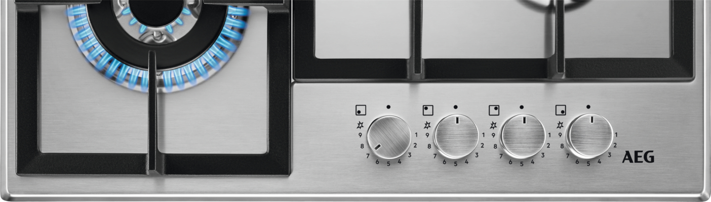 AEG 6000 table de cuisson au gaz - 60cm - HGB64420SM
