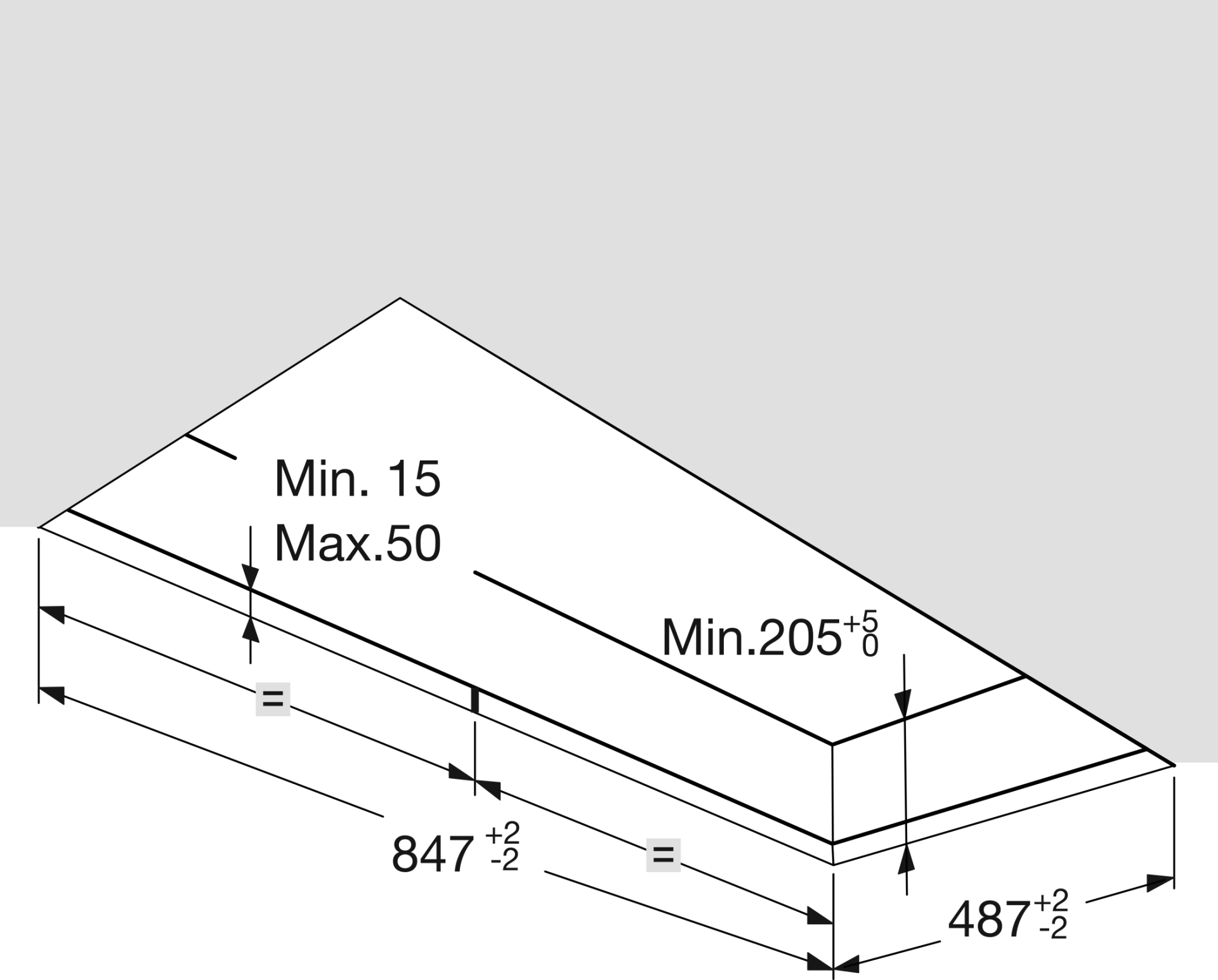 ATAG hotte plafonnier - 90cm - CU9054MG