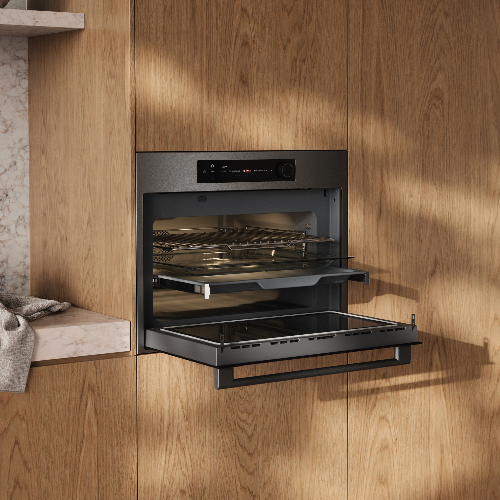 ATAG four multifonction avec micro-ondes - 45cm - CX8412D