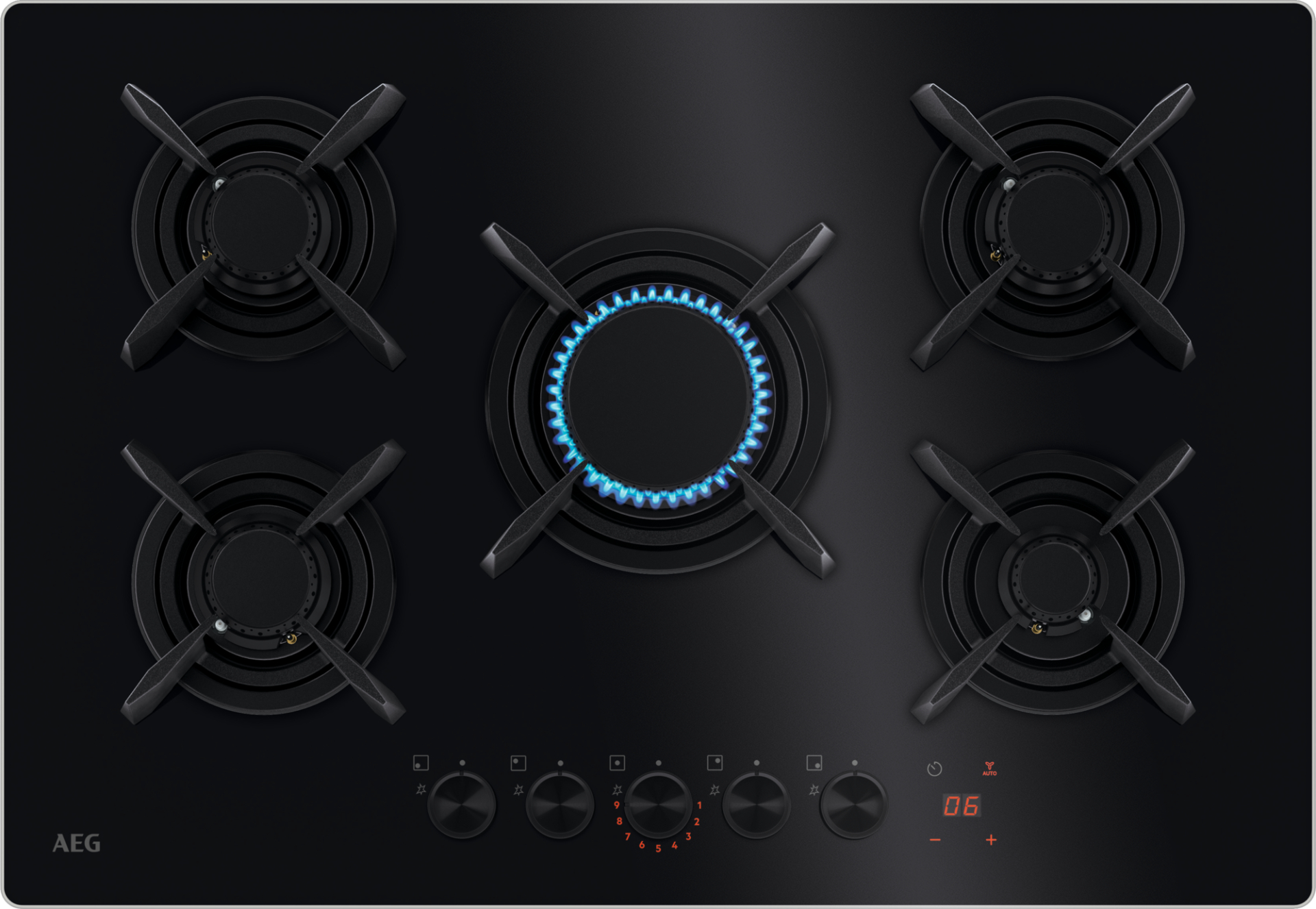 AEG 8000 table de cuisson au gaz - 75cm - HKB75453NB