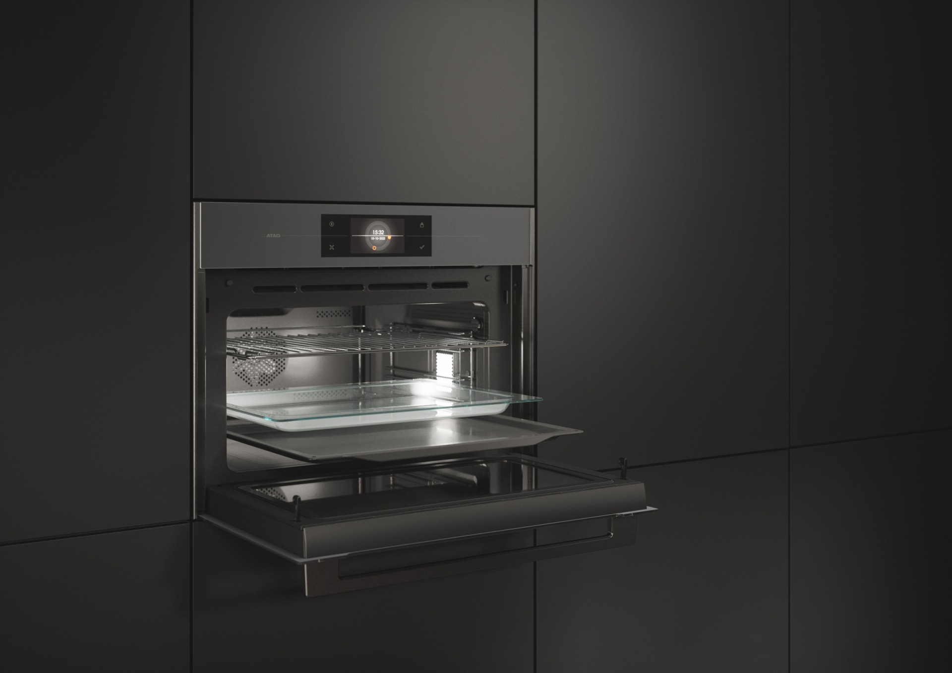 ATAG four multifonction avec micro-ondes - 45cm - CX4685M