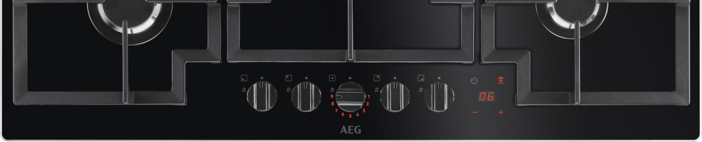 AEG 7000 table de cuisson au gaz - 90cm - HKB95450NB