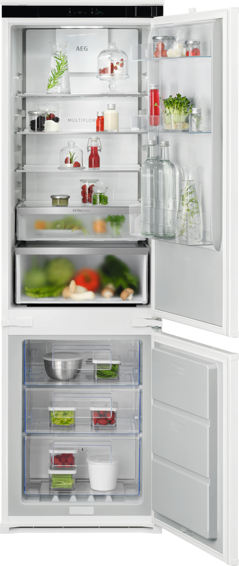 AEG 7000 combiné réfrigérateur-congélateur - 177cm - NSC7C181DS