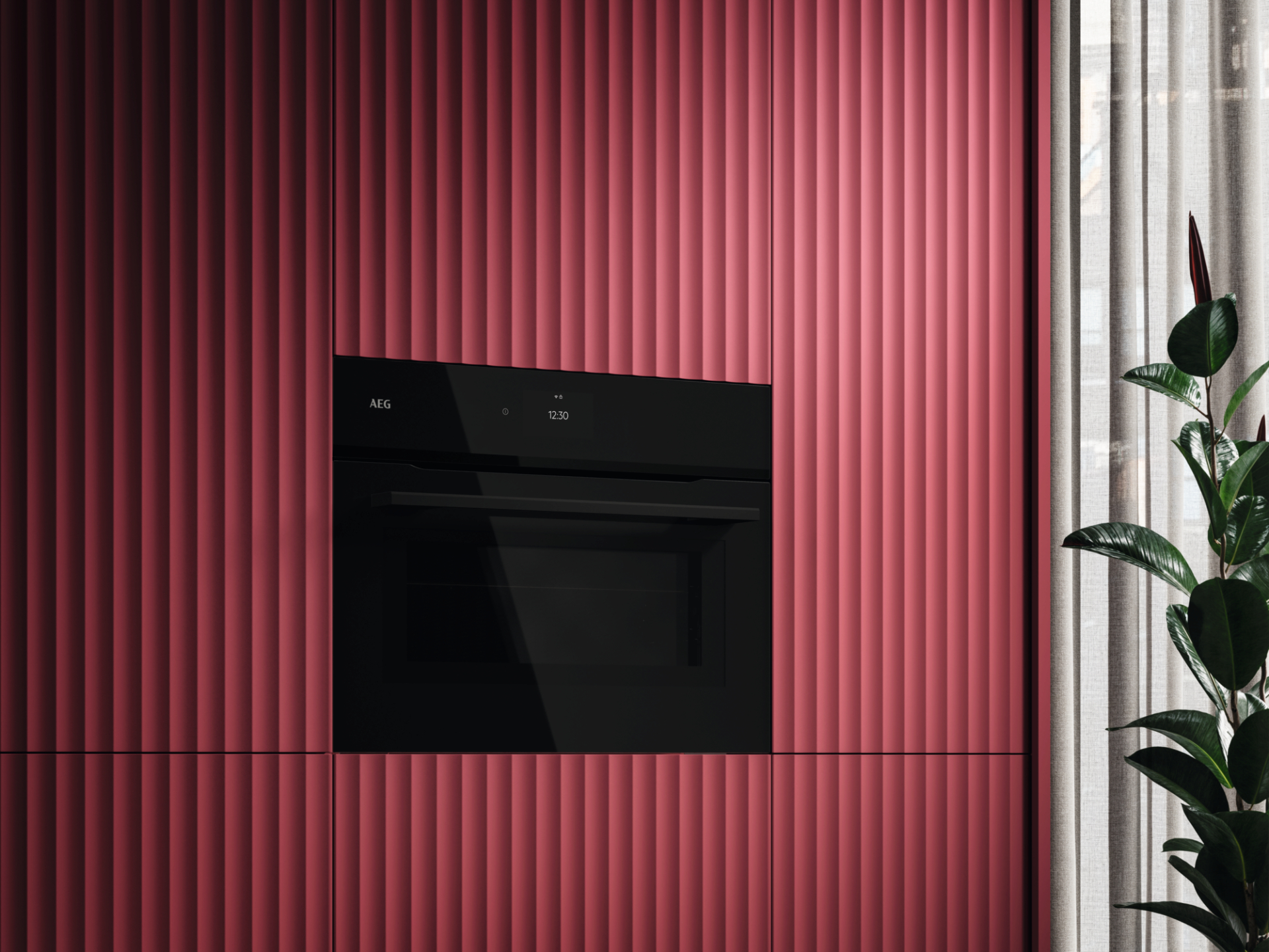 AEG 7000 four à micro-ondes avec grill - 45cm - CM7310B