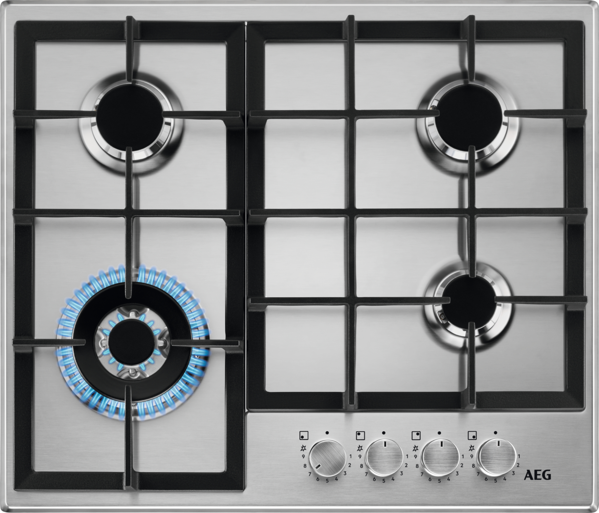 AEG 6000 table de cuisson au gaz - 60cm - HGB64420SM